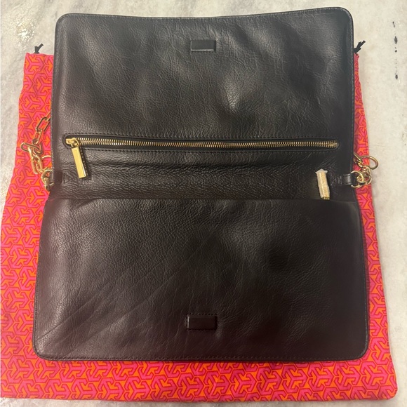 Tory Burch Black Leather Clutch